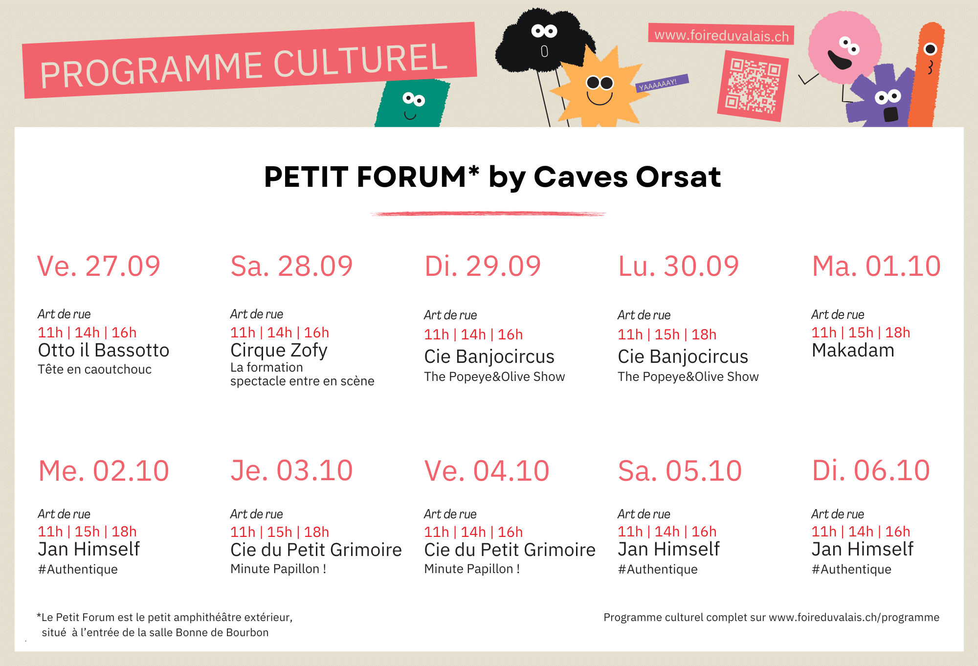 Programme Petit Forum FDV 2024